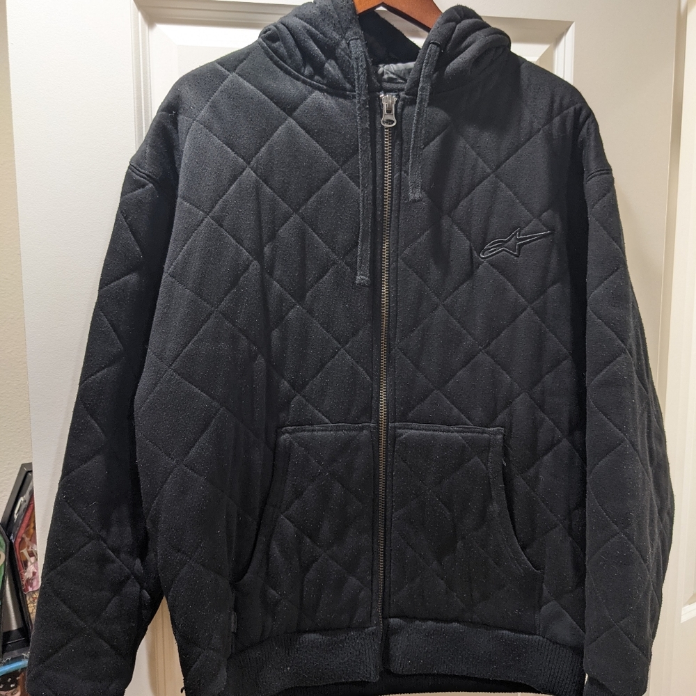 ALPINESTARS Quilted Zip Up Hoodie w/ Thumb Holes